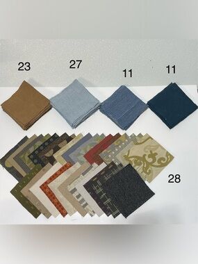 3/$30 5” Fabric Squares Bundle in Earth Tones (100 Squares)